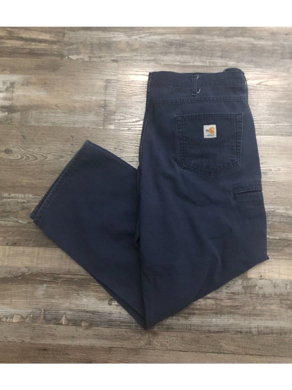 Carhartt FR Flame Resistant Mens 42x30 Navy Blue Carpenter Work Pants